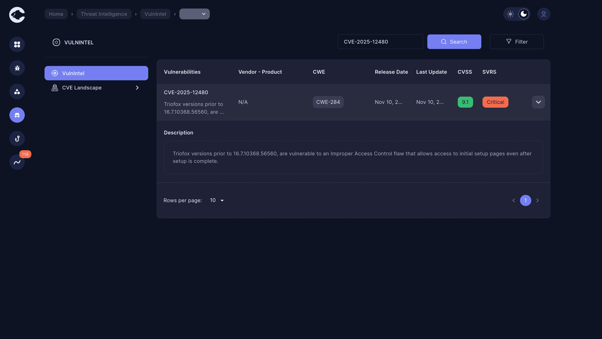 CVE-2025-12480: Critical Improper Access Control in Triofox