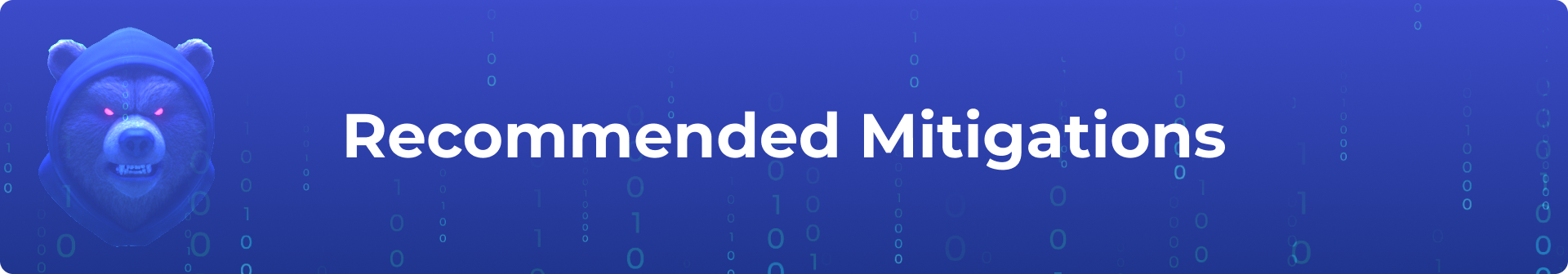 Recommended Mitigations