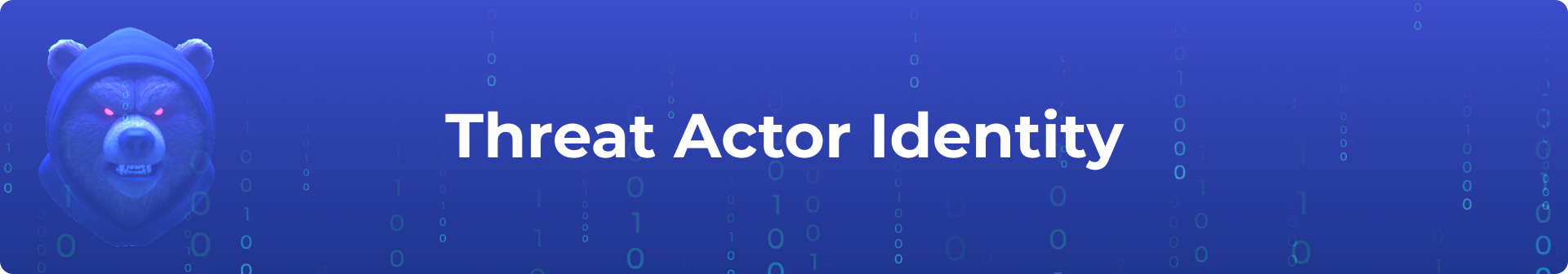 Threat Actor Identity