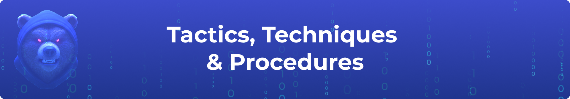Tactics, Techniques & Procedures