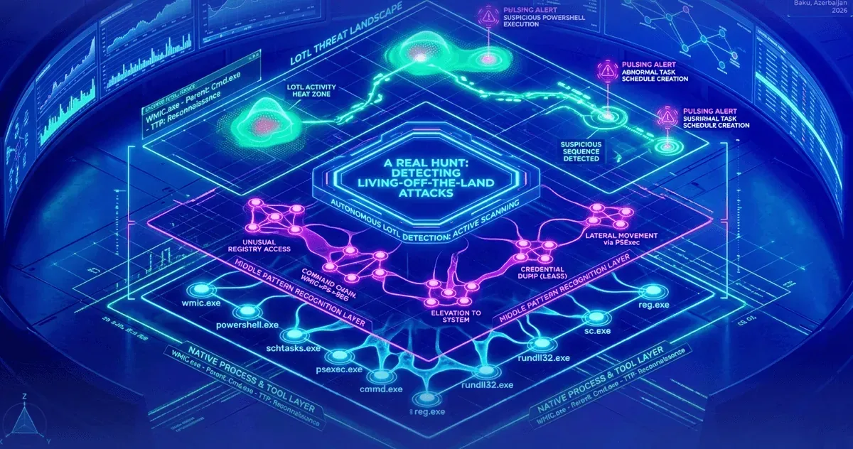 A Real Hunt: Detecting Living-off-the-Land Attacks